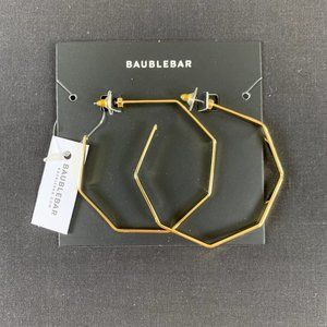 BaubleBar Geometric Hoop Earrings (Lightly Worn)